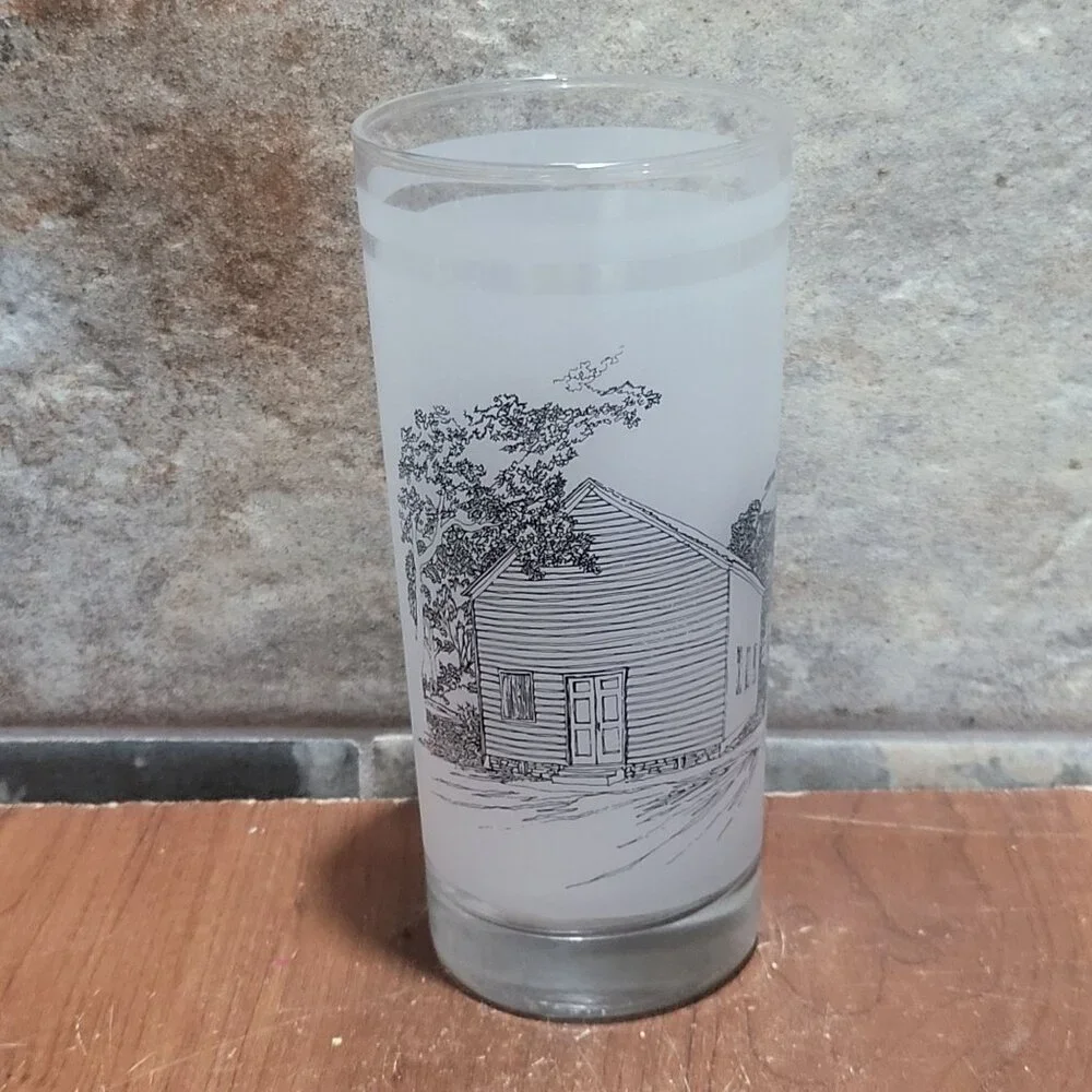 Texas 150th Anniversary Commemorative Frosted Glass Washington On The Brazos 198